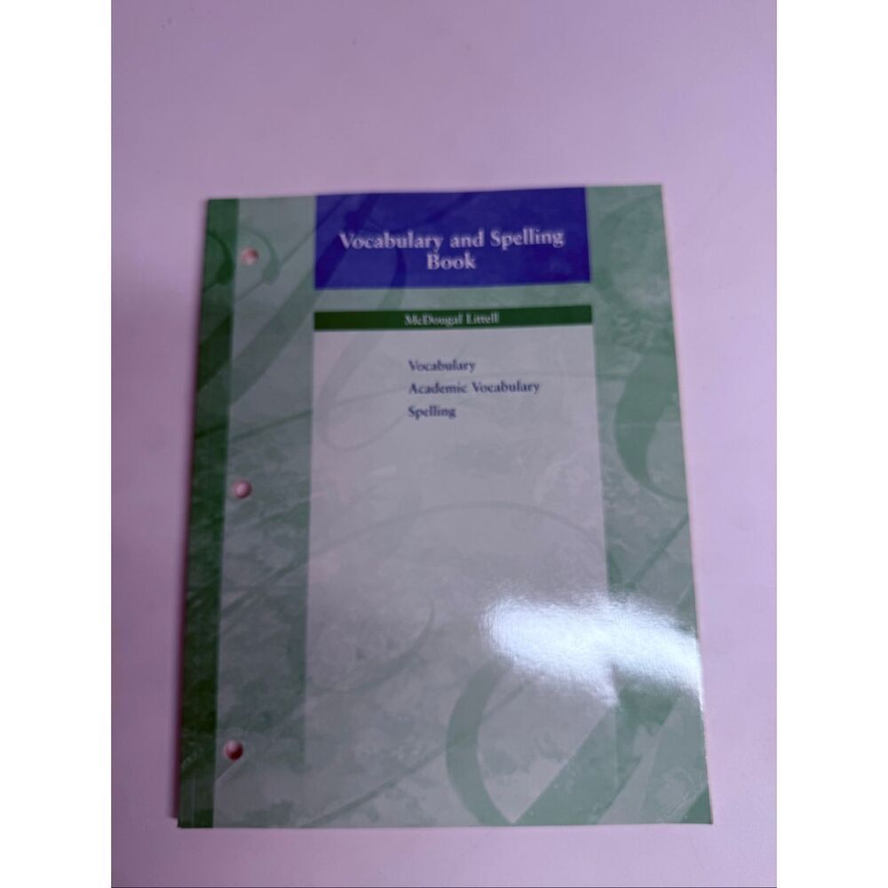 McDougal Littell Vocabulary and Spelling Book Grade 8 Language Network